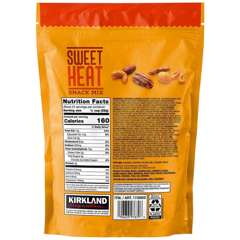 KIRKLAND 24 oz (1 Lb 8 oz) 680g Signature Sweet Heat Snack Mix