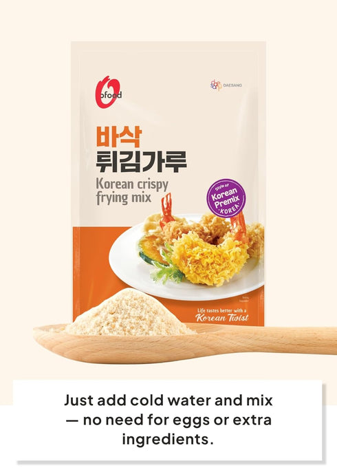 2.2 lb (1 Korean Crispy Frying Mix, kg) Korean-Style Crispy Coating & Breading Mix for Chicken, Seafood & Vegetables