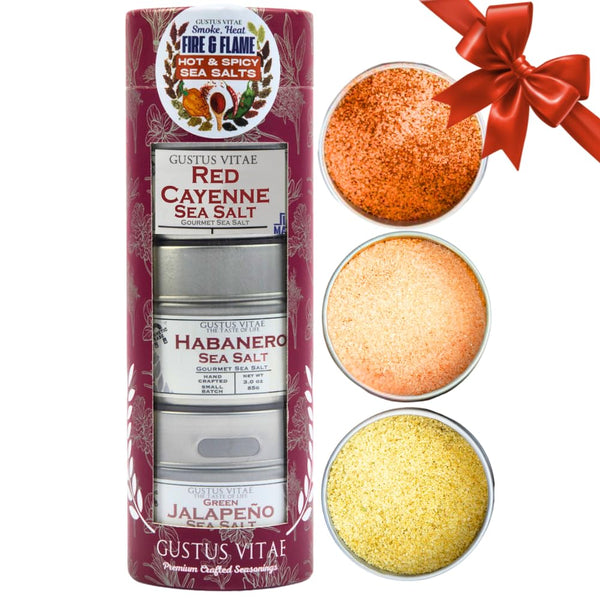 Hot & Spicy Sea Salts: Smoke, Heat, Fire & Flame | Gift