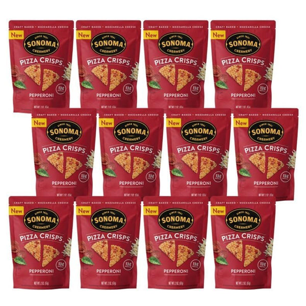 Sonoma Creamery - Pizza Crisps, Pepperoni, 2 Oz (12 Count) | Savory
