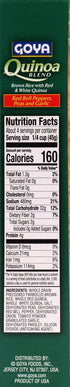 6 Goya Foods Quinoa Blend with Red Bell Peppers, Peas and Garlic, Ounce