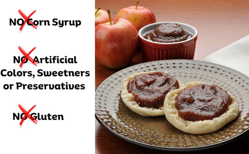 Homestyle Apple Butter in Glass Jar - Traditional Recipe (No Corn Syrup)