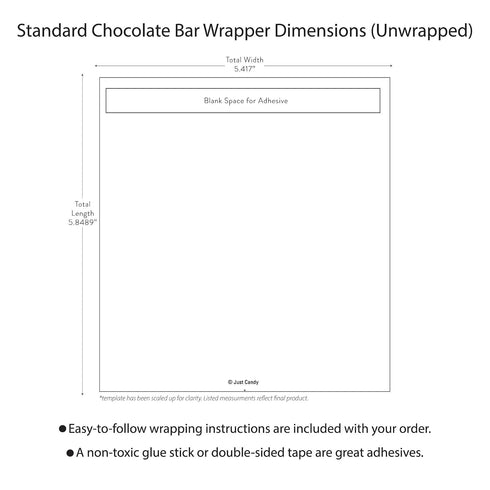 25ct (25 Count) DIY Cinco De Mayo Party Favors Personalized Wrappers for Chocolate Bars Giveaways