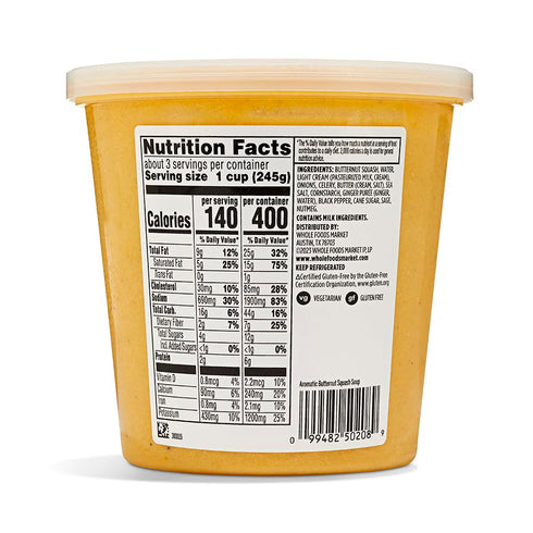 24 OZ Whole Foods Market Kitchens Aromatic Butternut Squash Soup
