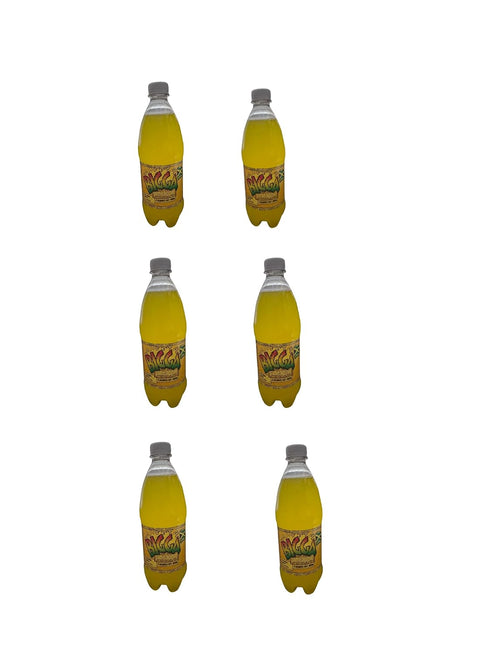 Generic Jamaican Bigga Soda Soft Drink 20oz, 6 Pack (Pineapple)