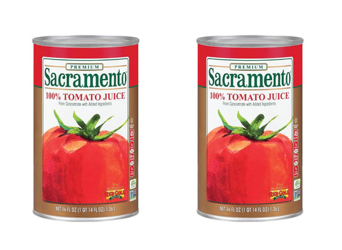 Sacramento Tomato Juice, No Added Sugar or High Fructose Corn Syrup, 46