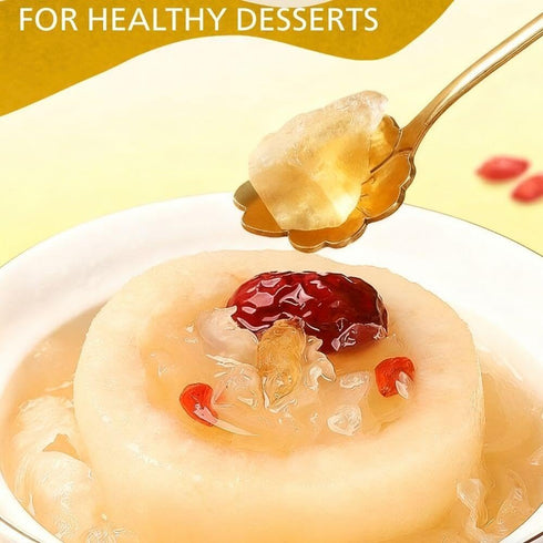 Premium Yellow Rock Sugar for Pho & Tea - Natural Cane Crystal Rock Sugar Sweetener for Vietnamese Soup, Tea, Coffee