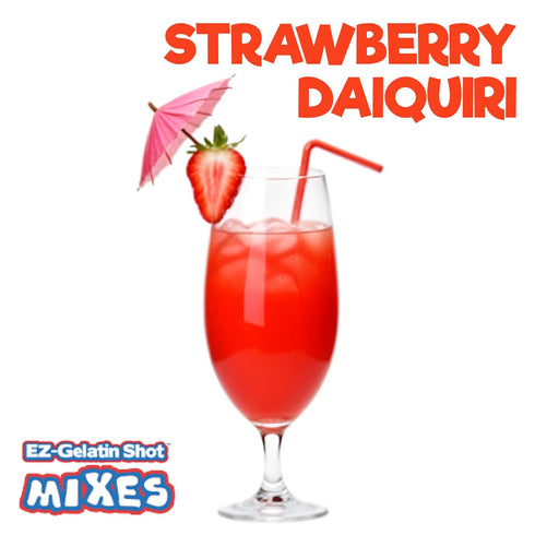 Strawberry Daiquiri Jello Shot Mix, 6.78 oz - Premium Gluten-Free, Easy to Make for Adult New Year Party Supplies