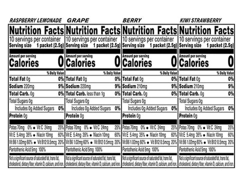 Generic Packets Packets 40 pack Propel Powder Electrolyte Hydration - Zero Sugar - Electrolyte Water Beverage Mix