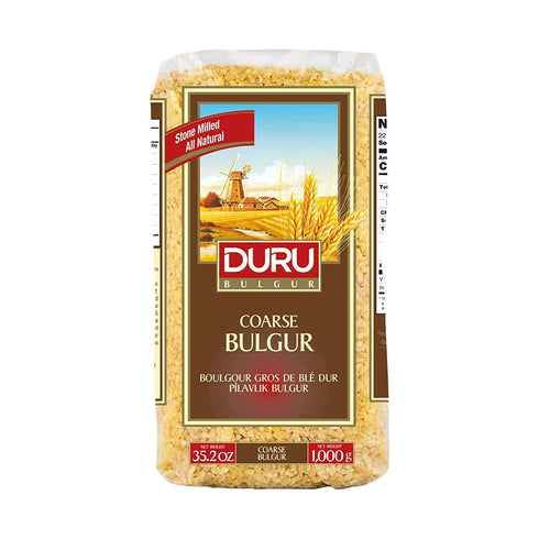 Duru Coarse Bulgur, 1000g, Wheat Berries, 100% Natural and Certificated, High Fiber
