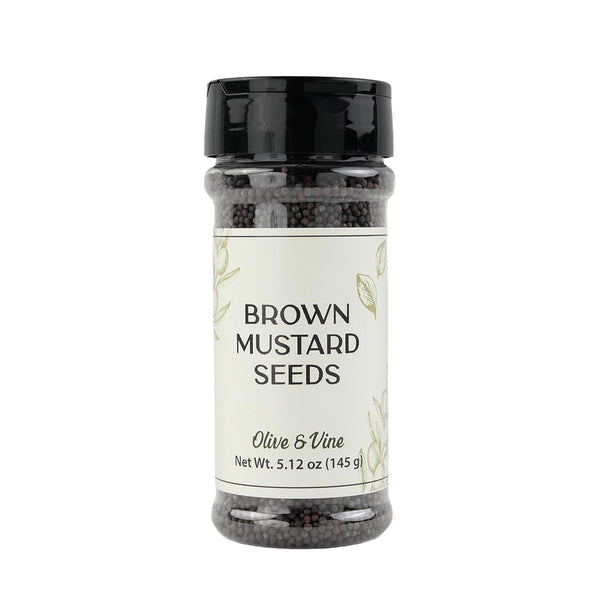 Olive & Vine Brown Mustard Seeds, Bold Flavor, For Pickling & Cooking,