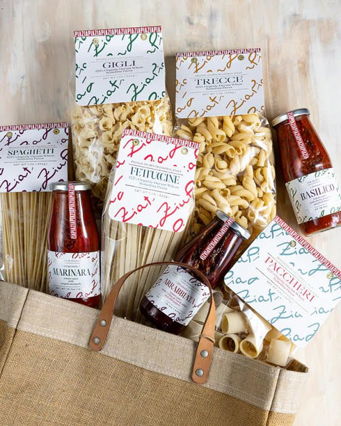 (500g) Zia Pia Organic Pasta - Fettuccine | Traditional Italian Pasta | Small Batch Organic | Made in Italy |