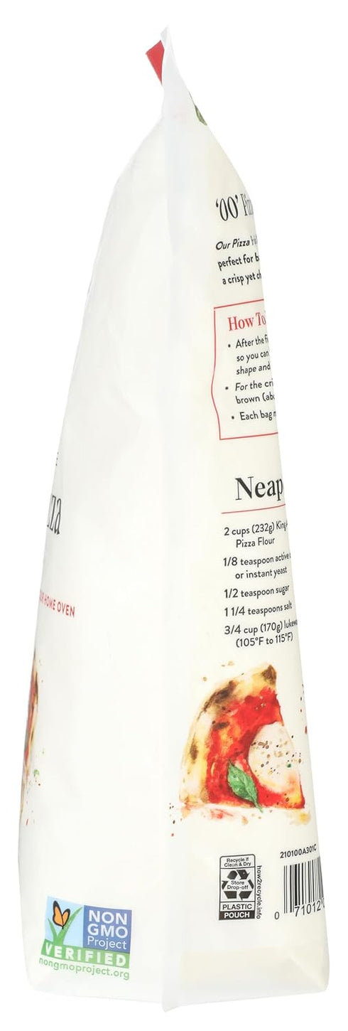 King Arthur 00 Pizza Flour, Non-GMO Project Verified, 3lb 100% American Grown Wheat