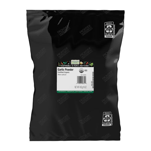 Frontier Co-op Organic Garlic Powder, 1lb Bulk Bag - Natural Ground Powdered