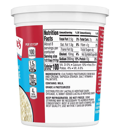 Generic 2% packed Small Curd Milkfat Cottage Cheese , delicious, creamy, and with protein. Enjoyed on its own, as a