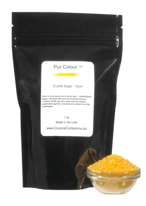 Pur Colour Gold Sugar Crystals, Natural, 1 lb Pack, Gluten-Free, Dairy-Free, Nut-Free