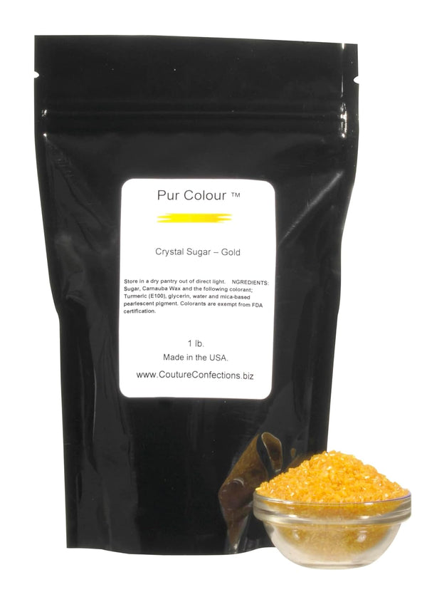 Pur Colour Gold Sugar Crystals, Natural, 1 lb Pack, Gluten-Free, Dairy-Free, Nut-Free