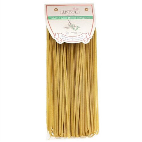 SBIROLI Linguine Garlic and Basil Flavor, 8.8 Ounce