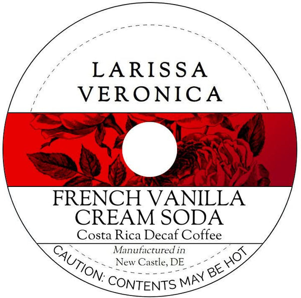 Larissa Veronica French Vanilla Cream Soda Costa Rica Decaf Coffee (Single Serve K-Cup Pods)