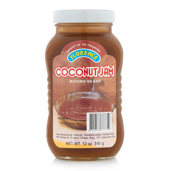 Florence Coconut Jam Matamis Sa Bao, Net Wt 12oz (340g) 2 Pack