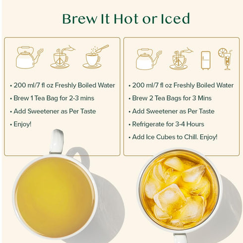(100 Count) VAHDAM, Chamomile Mint Citrus Green Tea Bags Low Caffeine, Non GMO, Gluten Free | Sweet & Floral |