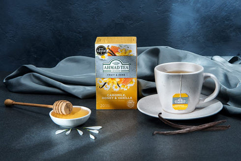 20 Count (Pack 1) Ahmad Tea Camomile Tea with Honey & Vanilla