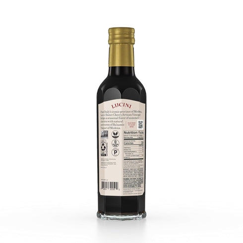 Whole30 250mL Lucini Italia Sweet Cherry Balsamico Artisan Vinegar Italian Balsamic Vinegar Aged Balsamic Vinegar from