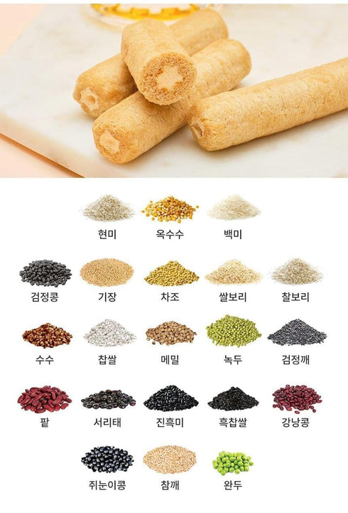 Korean Premium Multi Whole Grain Baked Crispy Rolls, 180g