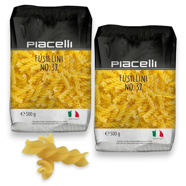 Piacelli Fusillini Pasta - Protein Pasta Made from Fine Durum Wheat Semolina for