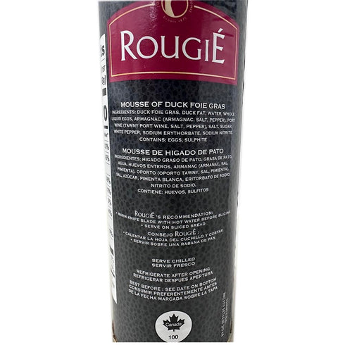 Rougie 11.2000-Ounce France (Round Tin) Mousse Of Fully-cooked Liver Foie Gras, Cans