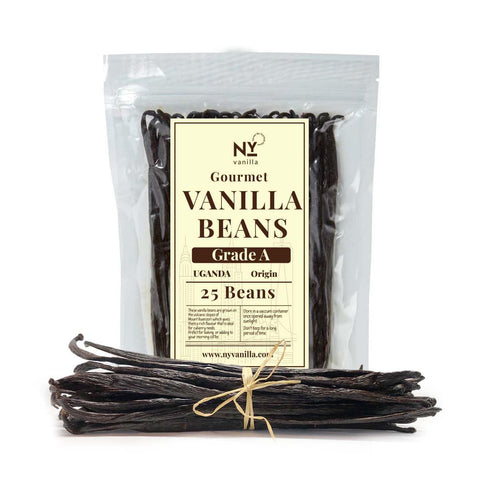 25 Whole Vanilla Beans Grade A ++ | Premium Vanilla Bean Pods