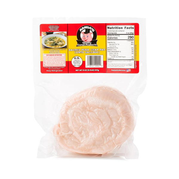 Generic Salted Pork Leaf Fat, (Unto), Used As Flavoring For Galician Soup Recipe.