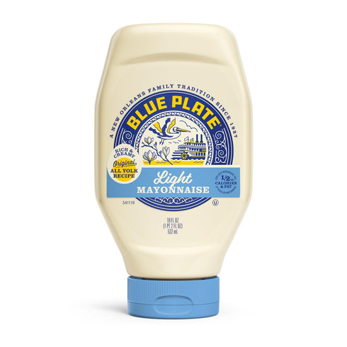 18 Oz (Pack 6) Blue Plate Light Mayonnaise, Fl Squeeze Bottle