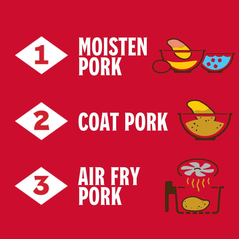 5 Oz, Pack 6 Louisiana Fish Fry Products Air Fry Pork Coating Mix