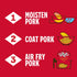 5 Oz, Pack 6 Louisiana Fish Fry Products Air Fry Pork Coating Mix