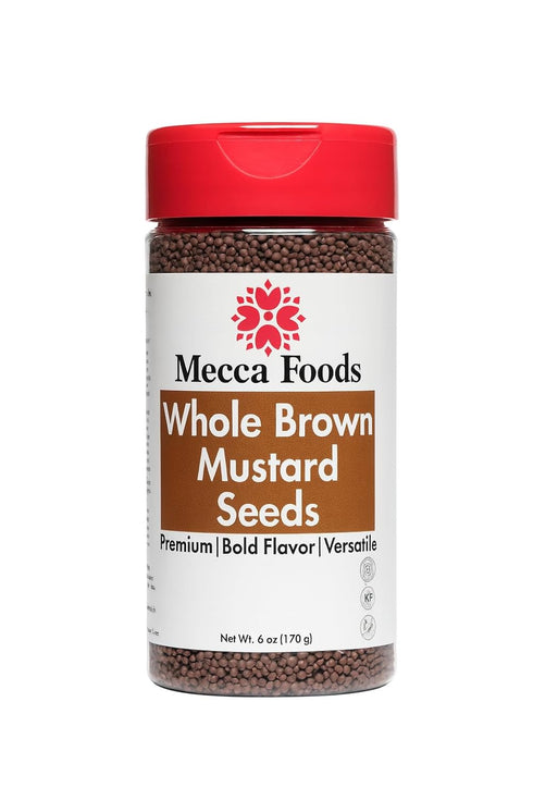 Brown Mustard Seeds 6 oz PET Jar Whole Mustard Seed Spice for