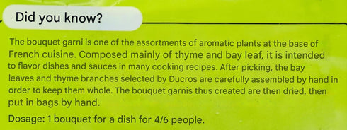 Ducros Bouquet Garni - 5 Bundles of Dried Bundled Herbs