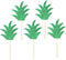 30pcs Pineapple Leaf Cake Toppers and Cupcake Toppers for Wedding and Birthday Party Decor