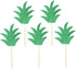 30pcs Pineapple Leaf Cake Toppers and Cupcake Toppers for Wedding and Birthday Party Decor