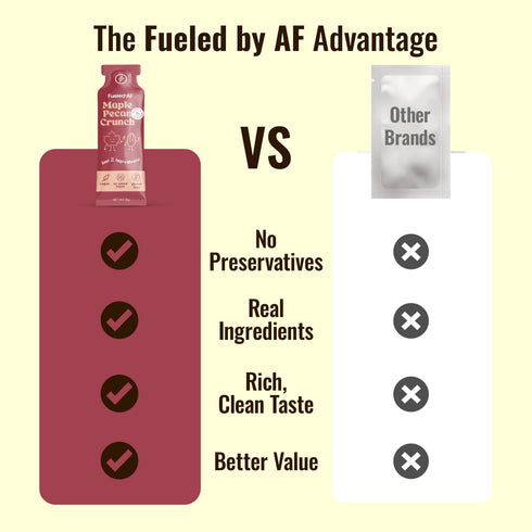 Fueled by AF 8 (8 oz (8 (Pack 8), Fueled AF Vegan, Keto, and Paleo Friendly, Pouches each) Ounce of Maple Pecan Crunch
