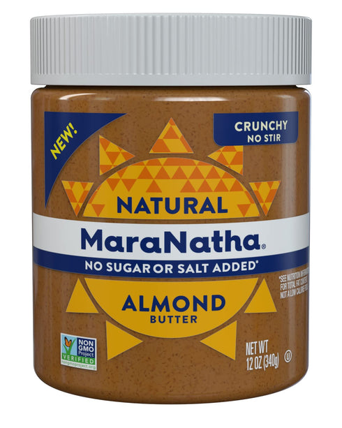 MaraNatha Natural Crunchy Almond Butter, No Stir, No Sugar or Salt Added