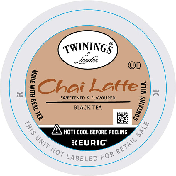 Twinings Chai Latte Black Tea K-Cup Pods for Keurig, Creamy, Slightly Sweet