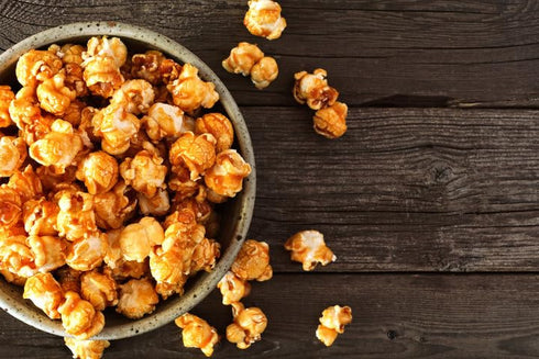 Premium Variety 2 Pack POPCORN SEASONING | Salted Caramel & Campfire Chocolate Cinnamon | 3.5 fl. oz. Shaker Jars