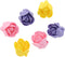 Global Sugar Art Edible Royal Icing Pink, Lavender and Yellow Rose Set,