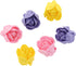 Global Sugar Art Edible Royal Icing Pink, Lavender and Yellow Rose Set,