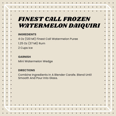 1 (33.8 Oz) Finest Call Premium Watermelon Fruit Puree Drink Mix, Liter Bottle Fl