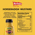 Morehouse 12oz #1 Horseradish Mustard Bottle Bold & Zesty, Made with Real Horseradish & Grade Mustard Seeds, Kosher