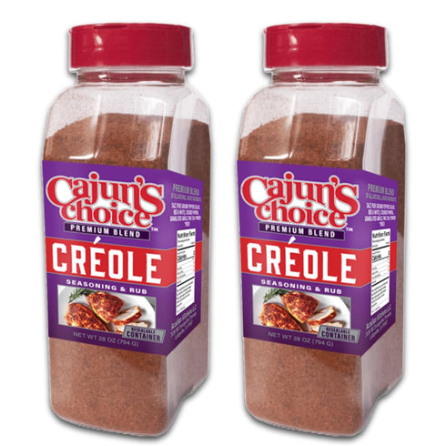 Cajun's Choice Creole Seasoning - 28 oz Jar, Pack of 2, Food