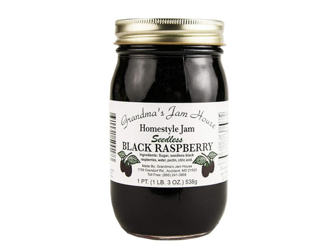 Grandma's Seedless Black Raspberry Jam - 16oz Jar