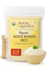 Darsa Organics White Basmati Rice (2lb) - USDA Organic Long Grain White